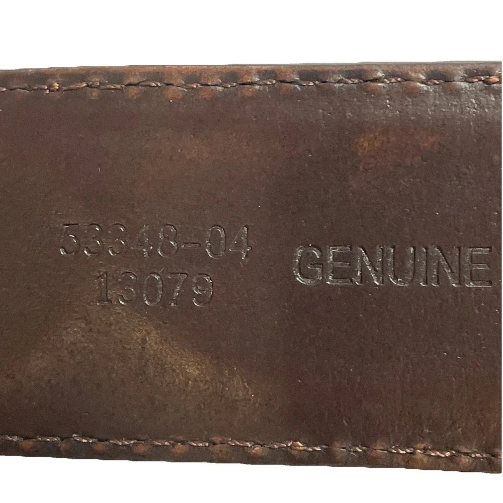 High Noon Genuine Bonded Leather Belt With Buckle Mens 2XL 45-48